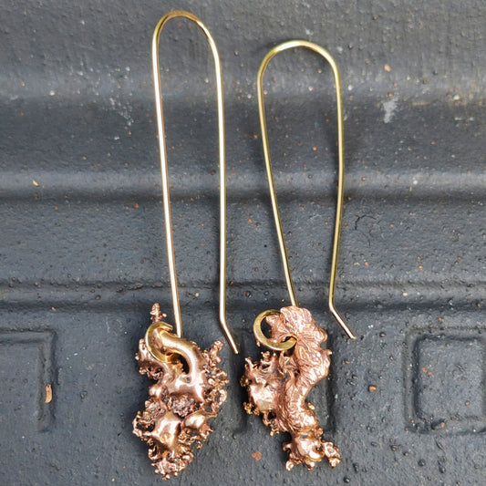 'Cluster' Drop Earrings C