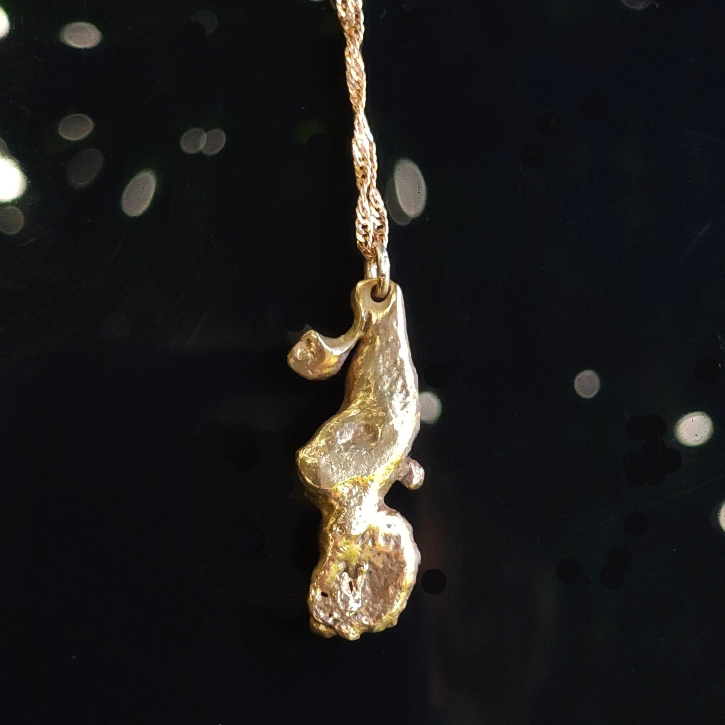 Long Amoeba Pendant